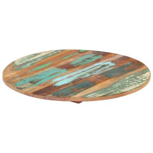vidaXL Dessus de table rond 40 cm 15-16 mm Bois de r&eacute;cup&eacute;ration