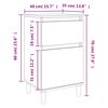 vidaXL Tables de chevet 2 pcs blanc 40x35x70 cm