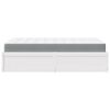 vidaXL Lit avec matelas blanc 120x200 cm bois massif de pin