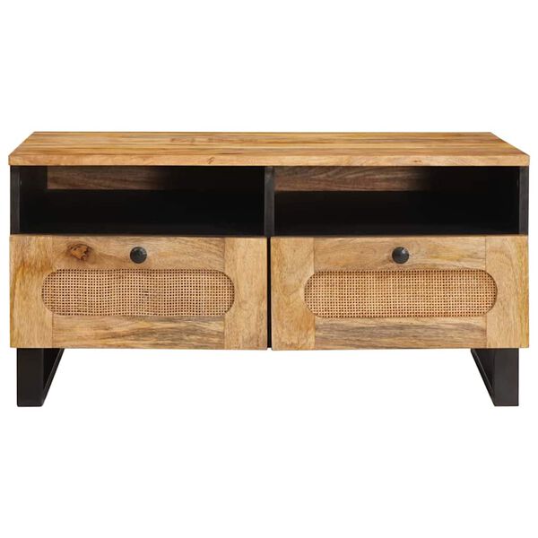 vidaXL Table basse avec tiroir Ch&ecirc;ne artisanal 80 x 54 x 40 cm