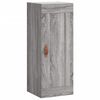 vidaXL Buffet haut Sonoma gris 34,5x34x180 cm Bois d'ing&eacute;nierie