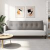 vidaXL Coussin de Dos Taupe 180 x 24 x 50 cm tissu