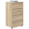 vidaXL Armoires de rangement 2 pcs Ch&ecirc;ne Sonoma 60 x 48 x 105 cm