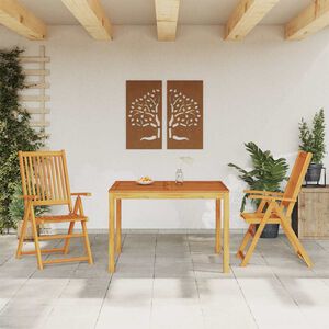 vidaXL Ensemble &agrave; manger de jardin 3 pcs Bois d'acacia solide