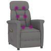 vidaXL Chaise de massage Gris fonc&eacute; 70.5 x 96.5 x 95 cm Polyester