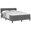 vidaXL Lit boxspring avec matelas avec matelas Gris fonc&eacute; 140 x 200 cm