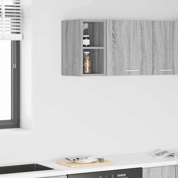 vidaXL Armoire suspendue avec stockage Gris Sonoma 20 x 29,5 x 40 cm