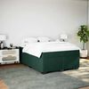 vidaXL Sommier &agrave; lattes de lit et matelas Vert fonc&eacute; 160x200cm Velours
