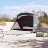 vidaXL Tente de plage 2 personnes gris imperm&eacute;able