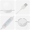 vidaXL Lampes miroir Blanc 4.5 x 4.5 x 4.8 cm Plastique