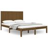 vidaXL Cadre de lit sans matelas marron miel 160x200cm bois pin massif