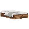 vidaXL Cadre de lit Bois Ancien 120 x 190 cm Bois d'ing&eacute;nierie