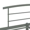 vidaXL Cadre de lit sans matelas gris m&eacute;tal 200x200 cm