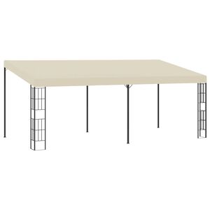 vidaXL Belv&eacute;d&egrave;re mural 3x6 m Cr&egrave;me Tissu