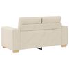 vidaXL Canapé 2 pcs Beige Tissu en lin mélangé