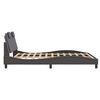 vidaXL Cadre de lit Viana sans matelas gris 160x200 cm similicuir