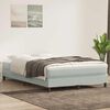 vidaXL Sommier à lattes de lit et matelas gris clair 160x210cm velours