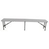 Lesli Living Blanc pliable 183x30x43 cm Blanc