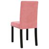 vidaXL Chaises &agrave; manger lot de 2 rose velours
