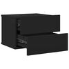 vidaXL Tables de chevet 2 pcs Noir 40x30x30 cm Bois d'ingénierie