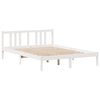 vidaXL Lit bibliothèque sans matelas blanc 140x200 cm bois pin massif