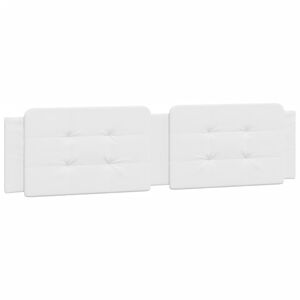vidaXL Coussin de t&ecirc;te de lit Zadar blanc 193 cm similicuir