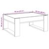 vidaXL Table basse avec LED infini ch&ecirc;ne sonoma 70x53x30 cm