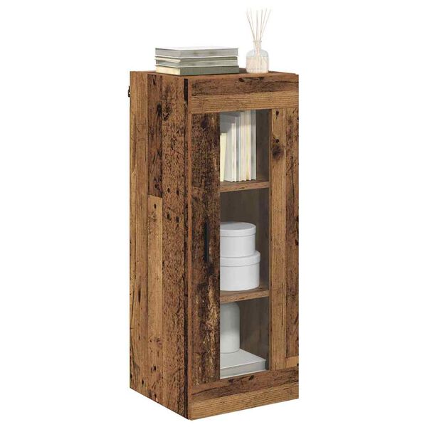 vidaXL Meuble mural Bois Ancien 34,5 x 34 x 90 cm