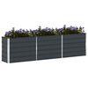 vidaXL Jardini&egrave;re Anthracite 480 x 50 x 45 cm Acier galvanis&eacute;