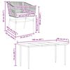 vidaXL Ensemble &agrave; manger jardin coussins 5pcs marron poly rotin verre