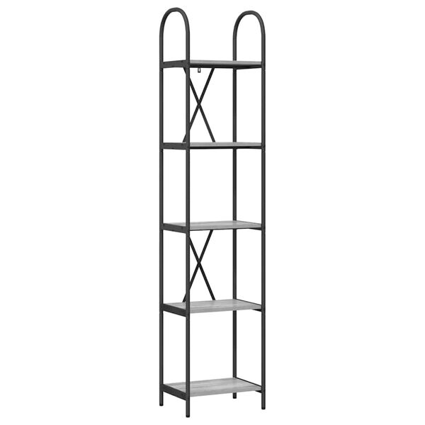 vidaXL &Eacute;tag&egrave;re Gris Sonoma 40 x 30 x 183 cm Bois d'ing&eacute;nierie