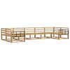 vidaXL Ensemble de canap&eacute;s d'ext&eacute;rieur 7 pc Blanc Bois d'Acacia Massif
