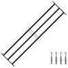 vidaXL Grille de S&eacute;curit&eacute; de Fen&ecirc;tre 174 x 45 cm Acier galvanis&eacute;