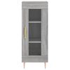 vidaXL Buffet haut Sonoma gris 34,5x34x180 cm Bois d'ing&eacute;nierie