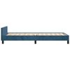 vidaXL Cadre de lit sans matelas bleu fonc&eacute; 80x200 cm velours