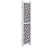 vidaXL Cloison de s&eacute;paration 4 panneaux Gris 140x165 cm Bois solide