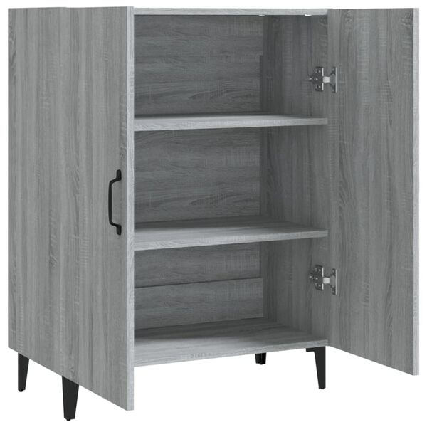 vidaXL Buffet Sonoma gris 70x34x90 cm Bois d'ing&eacute;nierie