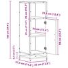 vidaXL Ensemble de mobilier de salle de bain avec &eacute;tag&egrave;re Bois Ancien