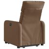 vidaXL Fauteuil inclinable Marron Tissu