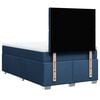 vidaXL Sommier &agrave; lattes de lit avec matelas Bleu 120x200 cm Tissu