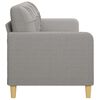 vidaXL Canap&eacute; &agrave; 3 places Gris clair 210 cm Tissu