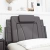 vidaXL Coussin de t&ecirc;te de lit Viana gris 80 cm similicuir