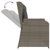 vidaXL Salon de jardin 5 pcs avec coussins Gris R&eacute;sine tress&eacute;e