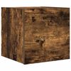 vidaXL Meuble TV mural Ch&ecirc;ne fum&eacute; 30,5x30x30 cm
