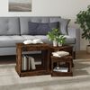 vidaXL Tables basses 3 pcs ch&ecirc;ne fum&eacute; bois d'ing&eacute;nierie