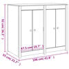 vidaXL Armoire de cuisine d'ext&eacute;rieur MEPPEL bois de pin massif