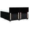 vidaXL Sommier &agrave; lattes de lit avec matelas Noir 200x200 cm Tissu