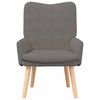 vidaXL fauteuil Gris clair 63 x 67 x 94 cm tissu
