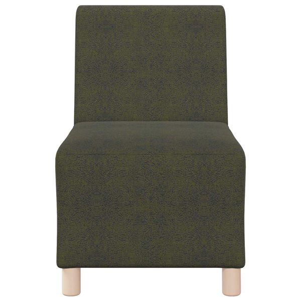 vidaXL Unit&eacute; de Sofa Modulaire Sans Accoudoirs Vert arm&eacute;e