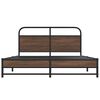 vidaXL Cadre de lit sans matelas 150x200 cm ch&ecirc;ne marron